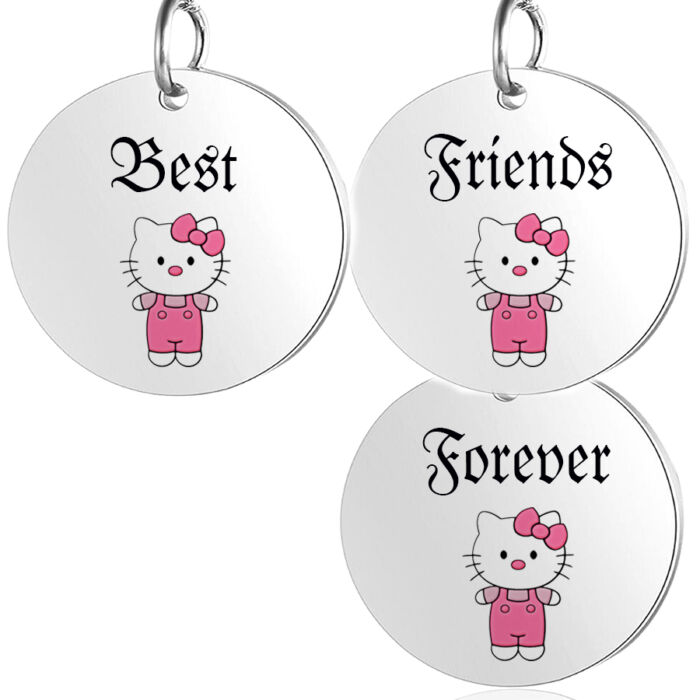 Best-Friends-Hello-Kitty-hármas-medál-lánccal-vagy-kulcstartó
