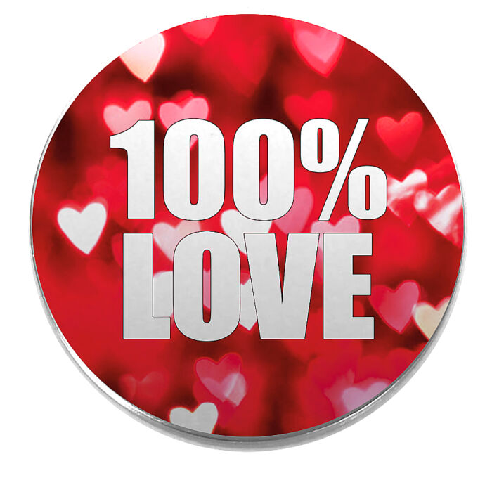 Acél-100%-love-kitűző