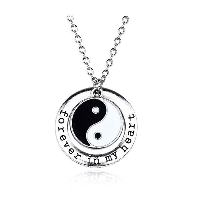 Yin Yang 'forever in my heart' medál nyaklánccal