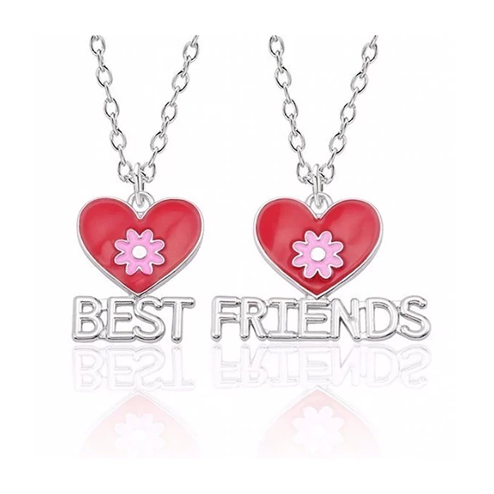 Best friends szívmedál és lánc