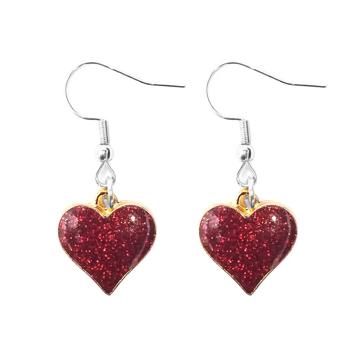 szív-fülbevaló