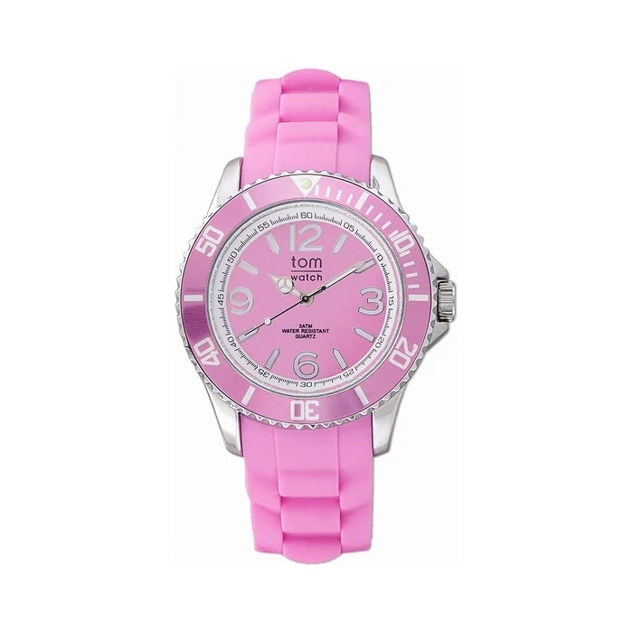 TOM WATCH szilikonszíjas, nagy számlapos (44 MM), cseppálló női karóra, 5 ATM - Videóbemutatóval