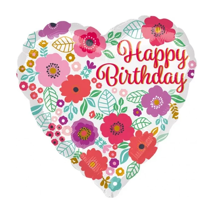 Happy Birthday fólia lufi