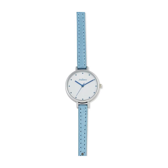 Arabians női óra vékony bőr szíjjal, kék (33 MM) - dobozban