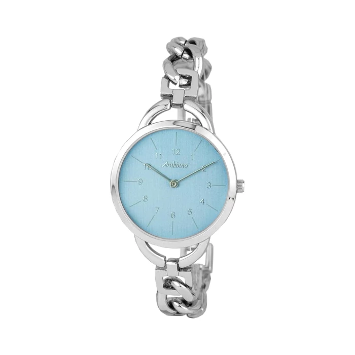 ARABIANS acélszíjas elegáns női karóra ezüst színű számlappal, (33 MM) - saját márkás igényes dobozban