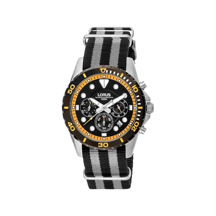 LORUS eredeti, extravagáns, luxus szövetszíjas, vízálló férfi chronograph karóra (43 MM) dobozzal (10 ATM)