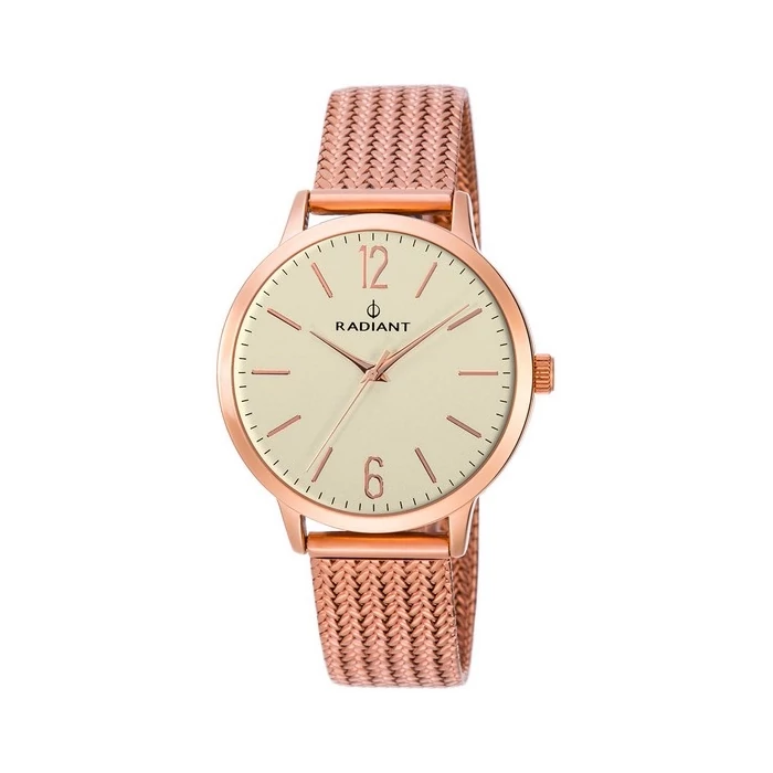 Elegáns prémium rose gold szíjas Radiant női karóra, dobozzal (34 mm)