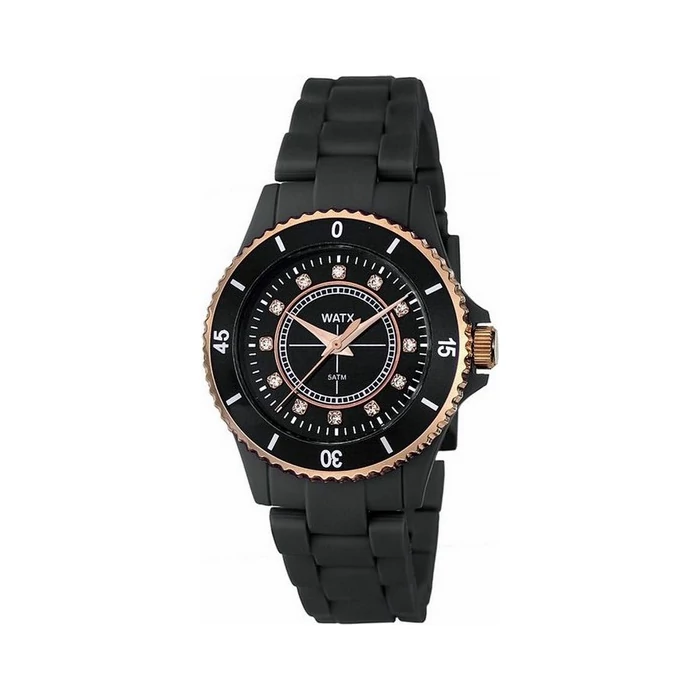 WATX & COLORS trendi, látványos, cseppálló, strasszköves női karóra (36 MM) - dobozzal, 5ATM