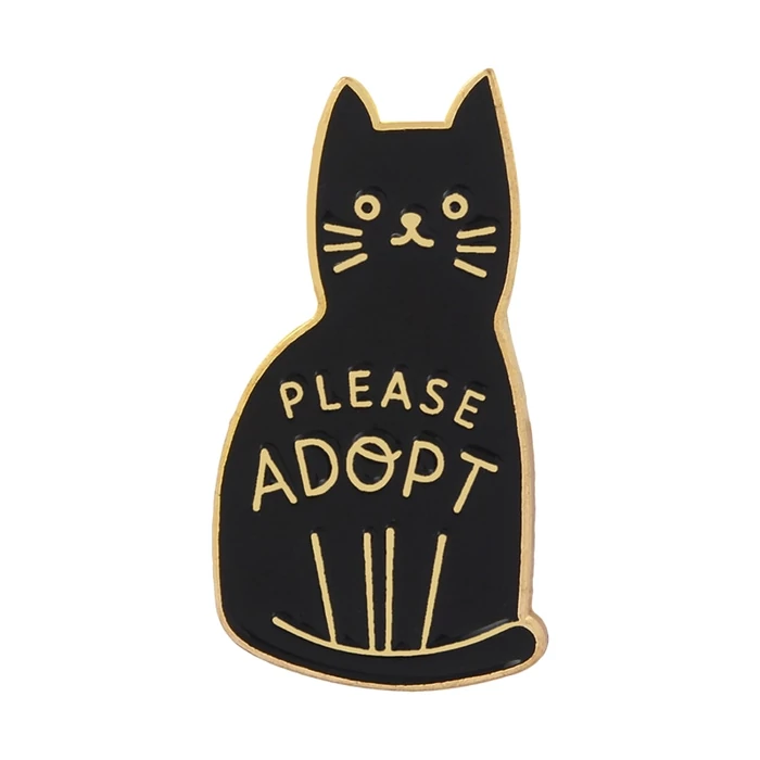 'Please adopt - Fogadj örökbe' kitűző