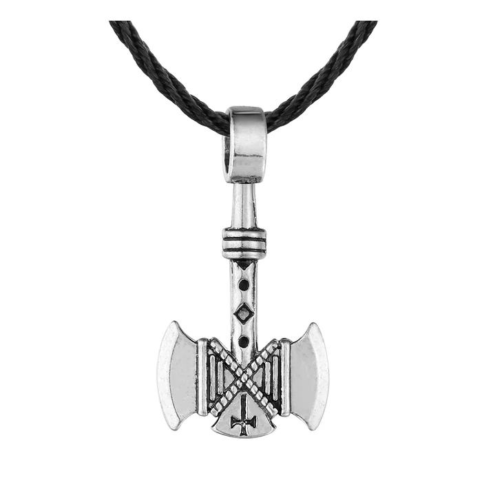 Viking-fejsze-medál-bőr-nyaklánccal