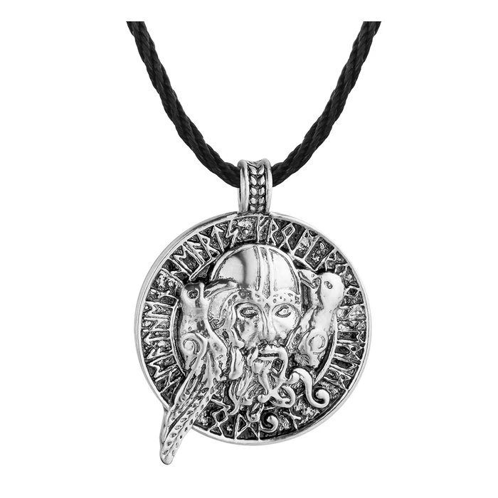 Viking-karom-medál-bőr-nyaklánccal