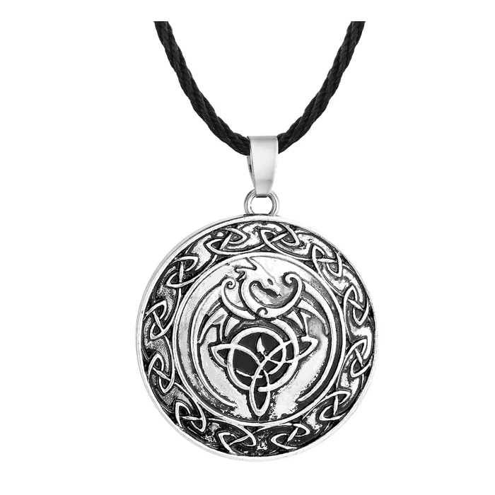Viking-karom-medál-bőr-nyaklánccal