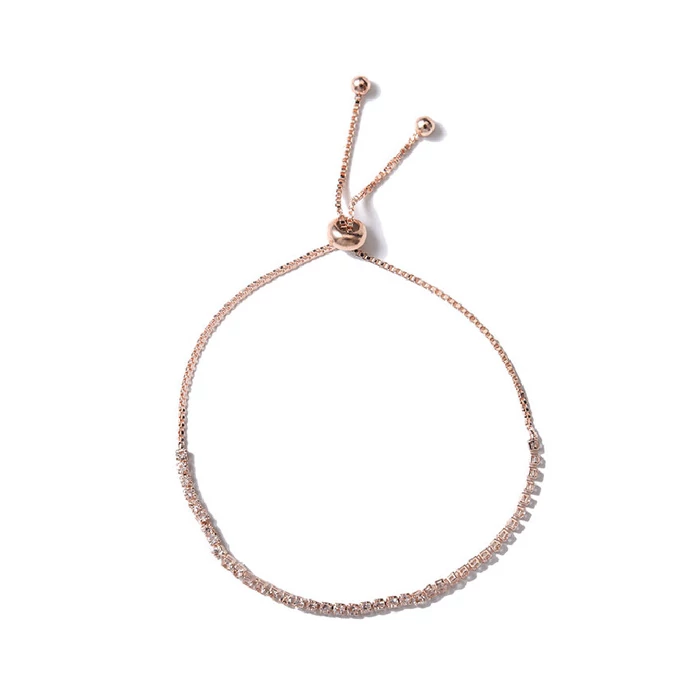 elegáns teniszkarkötő, rose