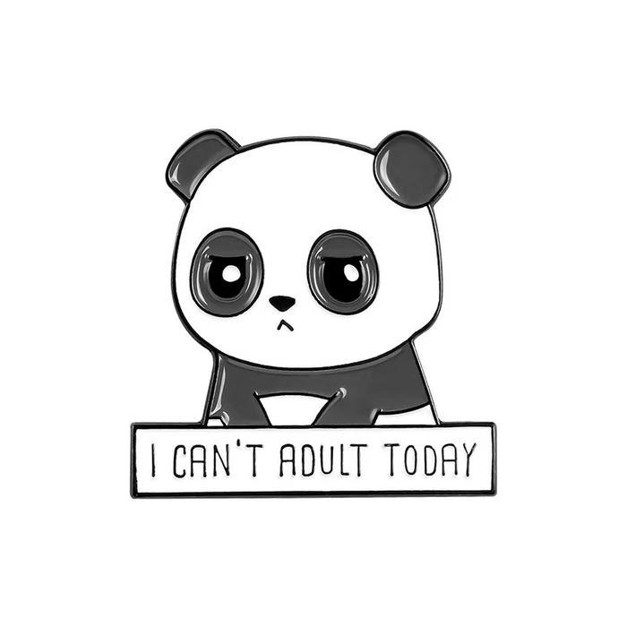 panda kitűző