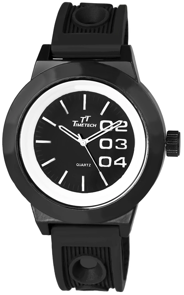 TimeTech sportos férfi karóra szilikon szíjjal