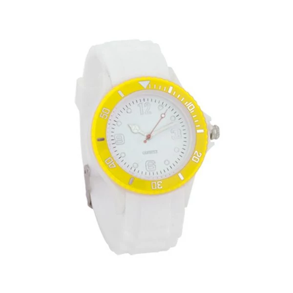 Uniszex karóra sárga kerettel 144475 (40mm)