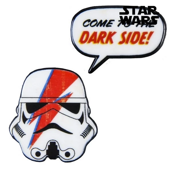 Star Wars rohamosztagos dupla kitűző, táskára, pénztárcára, dzsekire, 4 cm (2 db-os)