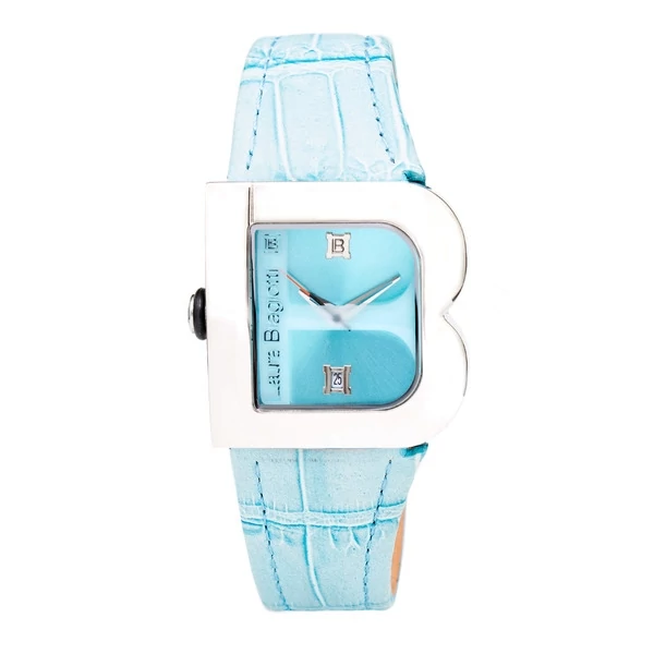 Laura Biagiotti bőrszíjas, ultra trendi luxus női karóra (33 MM) dobozzal, kék