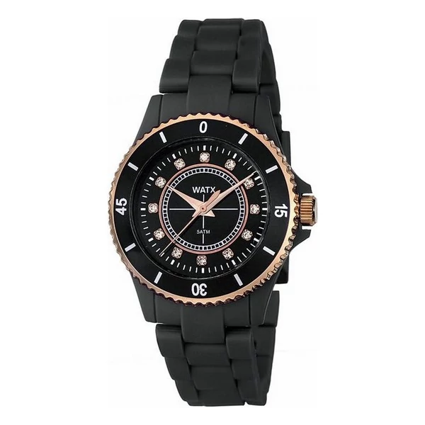 WATX & COLORS trendi, látványos, cseppálló, strasszköves női karóra (36 MM) - dobozzal, 5ATM