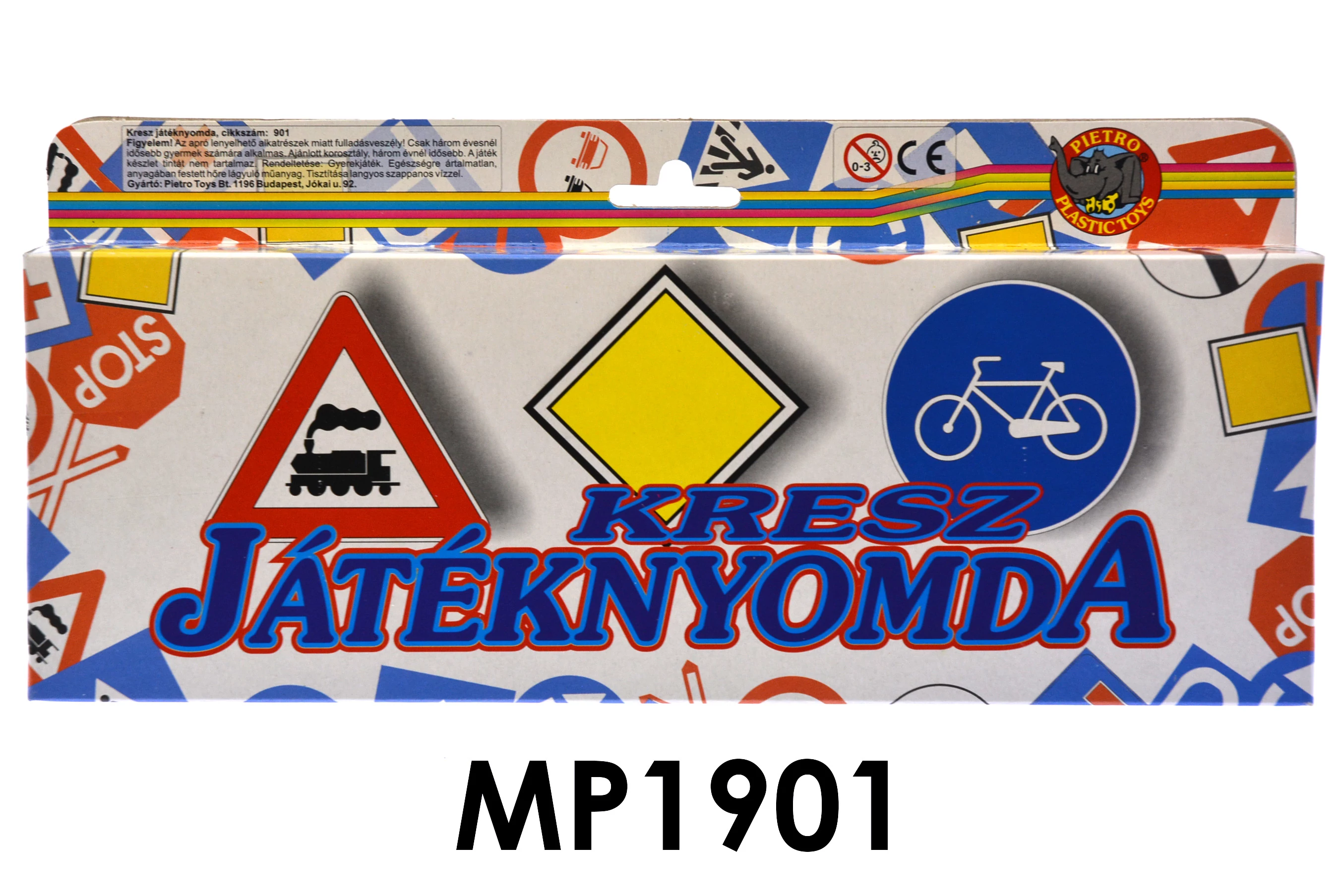 Játéknyomda,18 db-os, kresz, 13x28,5 cm dobozban
