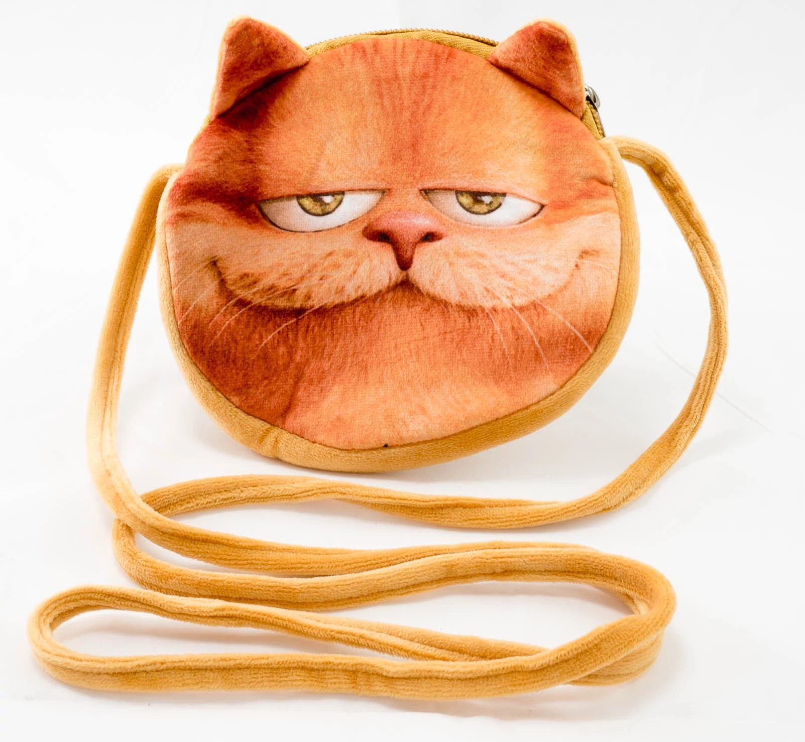Cuki mini plüss táska, vörös cicás