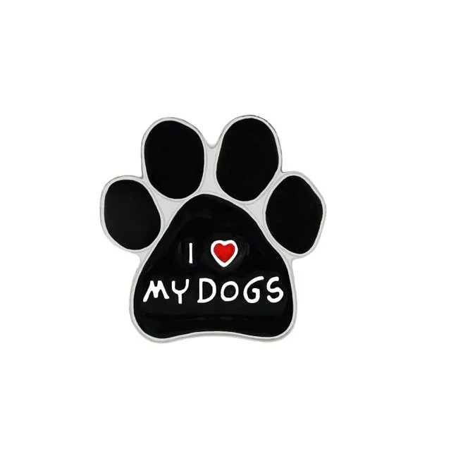 'I love my dogs - Szeretem a kutyáimat' tappancs kitűző