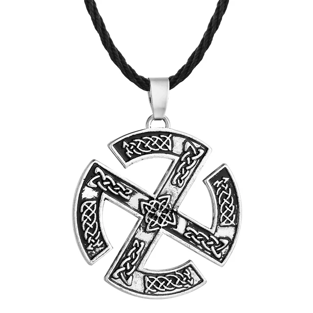 Viking Jelek motívumos medál műbőr nyaklánccal