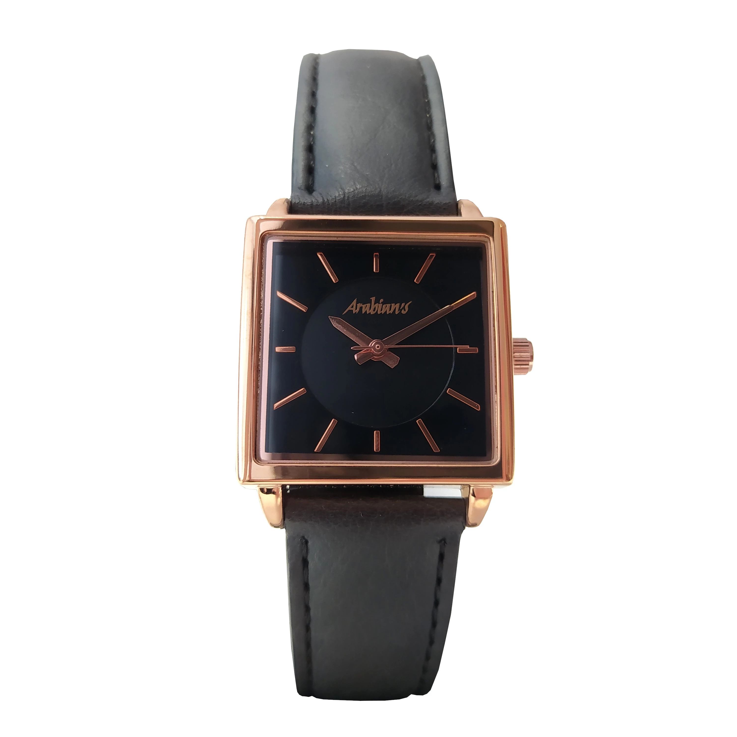 Elegáns, üzleties, bőrszíjas ARABIANS márkájú karóra, extra kidolgozású dobozban (36mm)