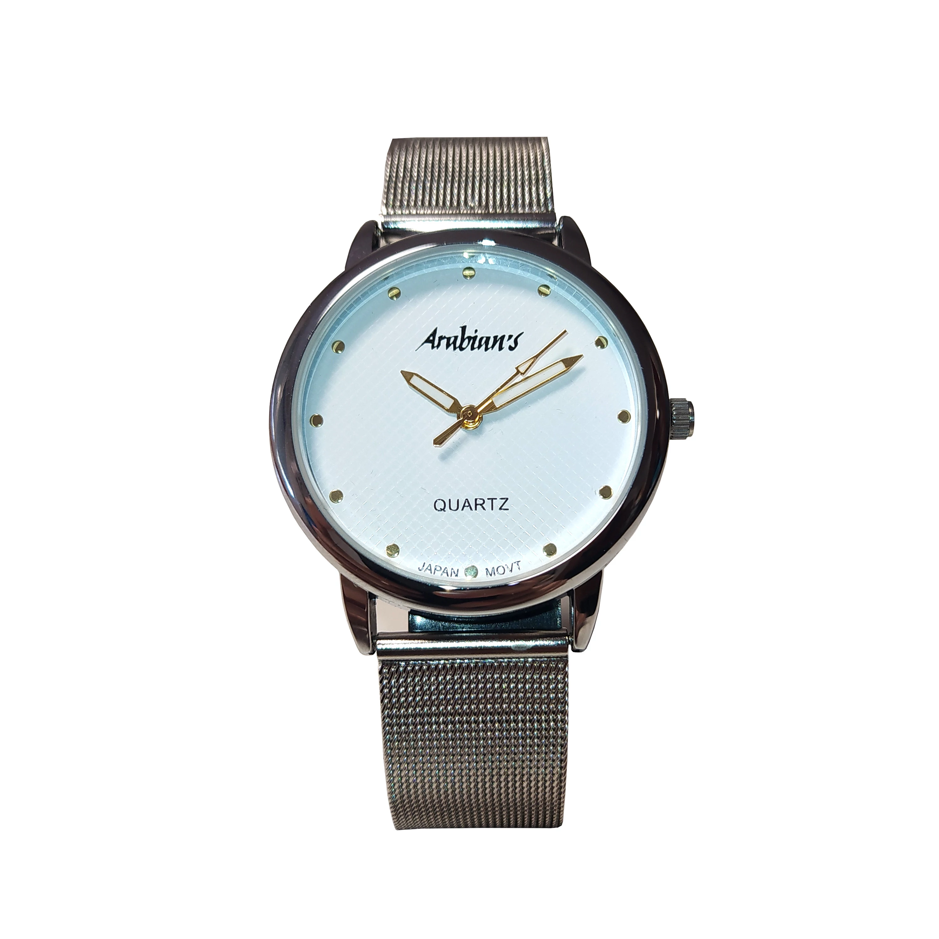 Letisztult, csodaszép ARABIANS márkájú uniszex óra igényes dobozban, divatos fémszíjjal (37 mm)